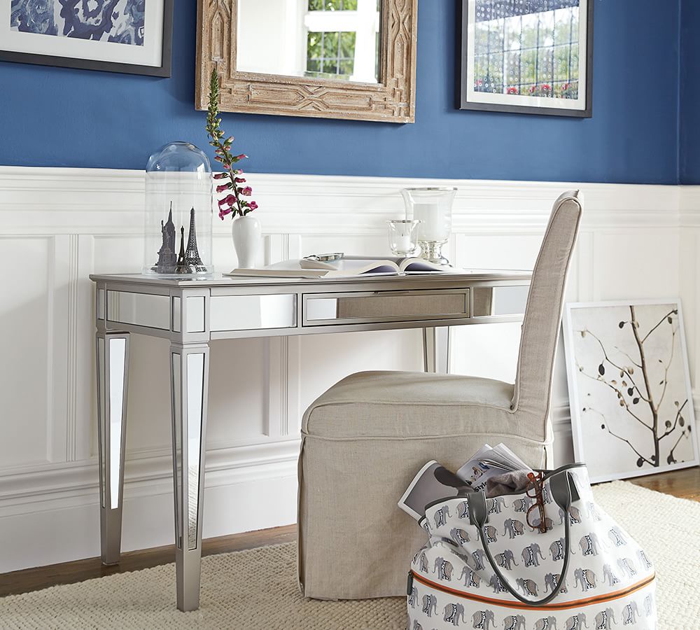 park mirrored desk pottery barn