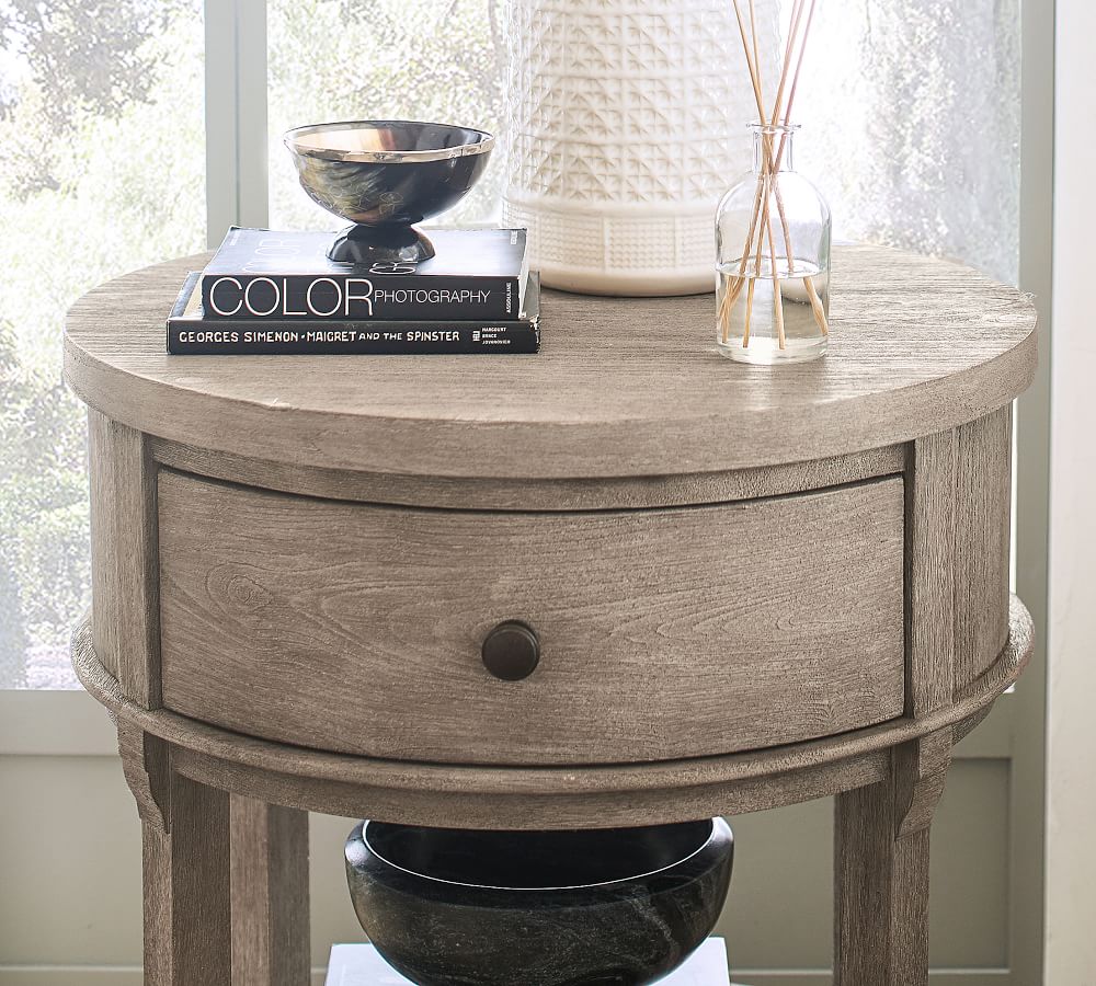 semi circle night stand