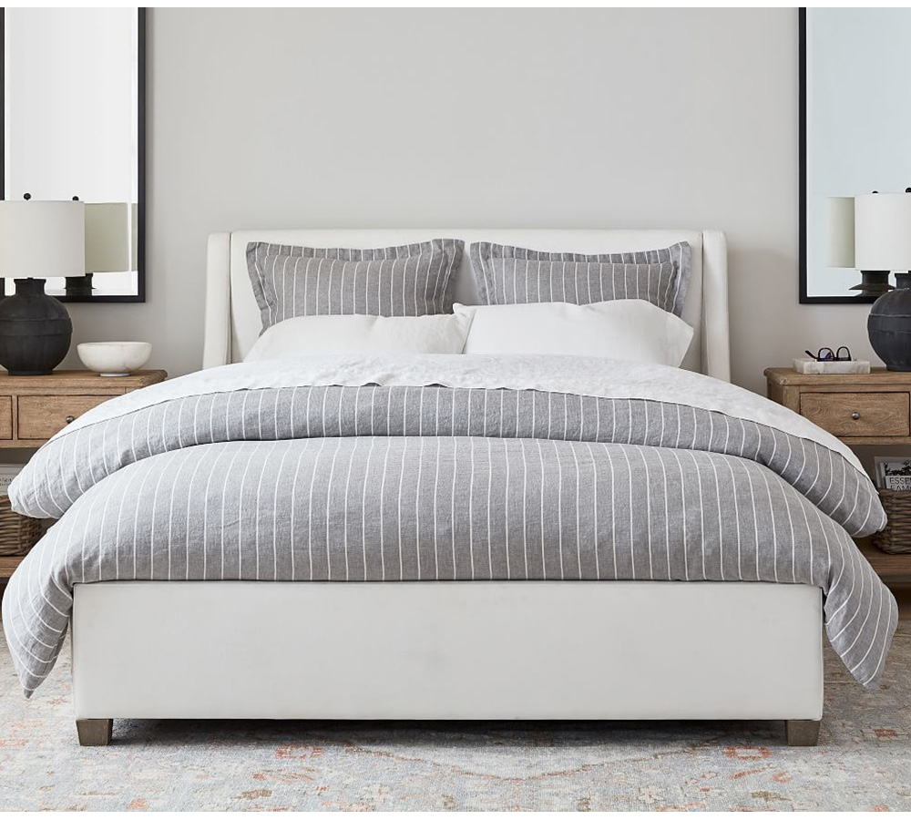 Buy York Upholstered Platform Bed online | Pottery Barn UAE